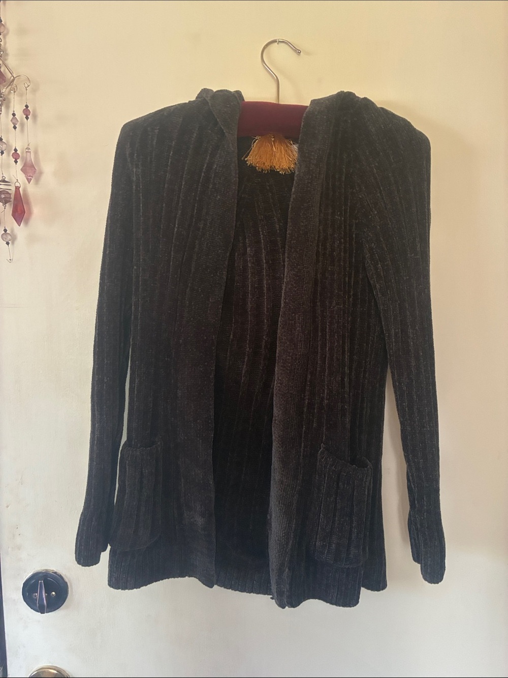 Women’s Hippie Rose chenille cardigan size XS